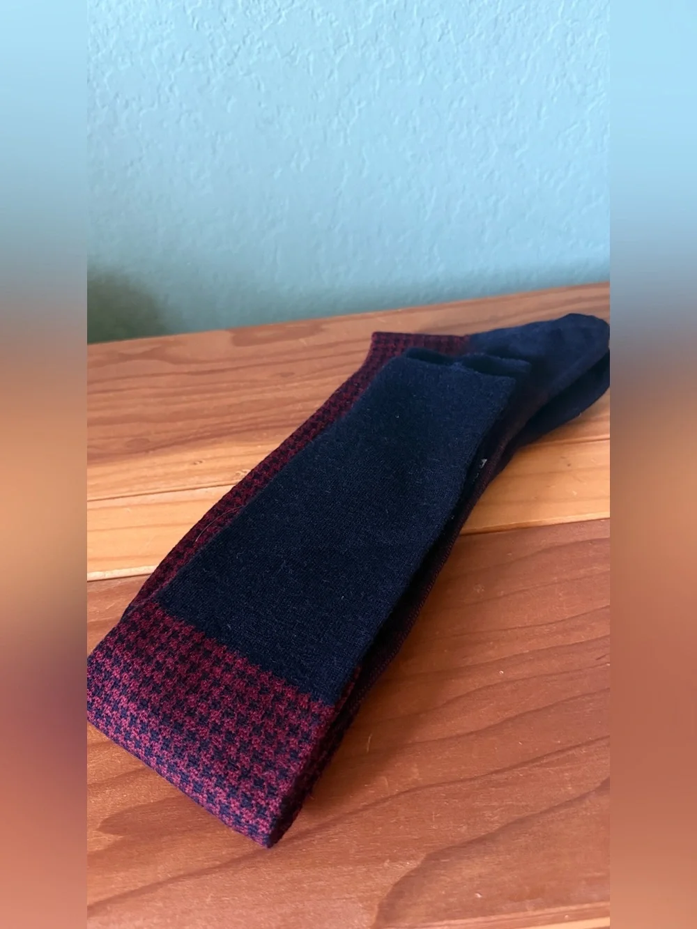Ben Silver Charleston Mens Over the Calf Wool Blend Socks Size 12.5 Italy